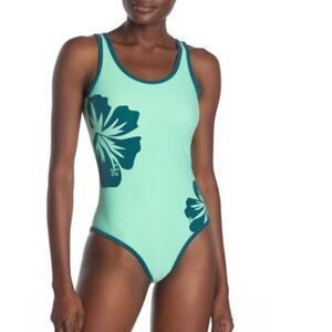 🆕️💥Onia Kelly floral-print two-tone swimsuit